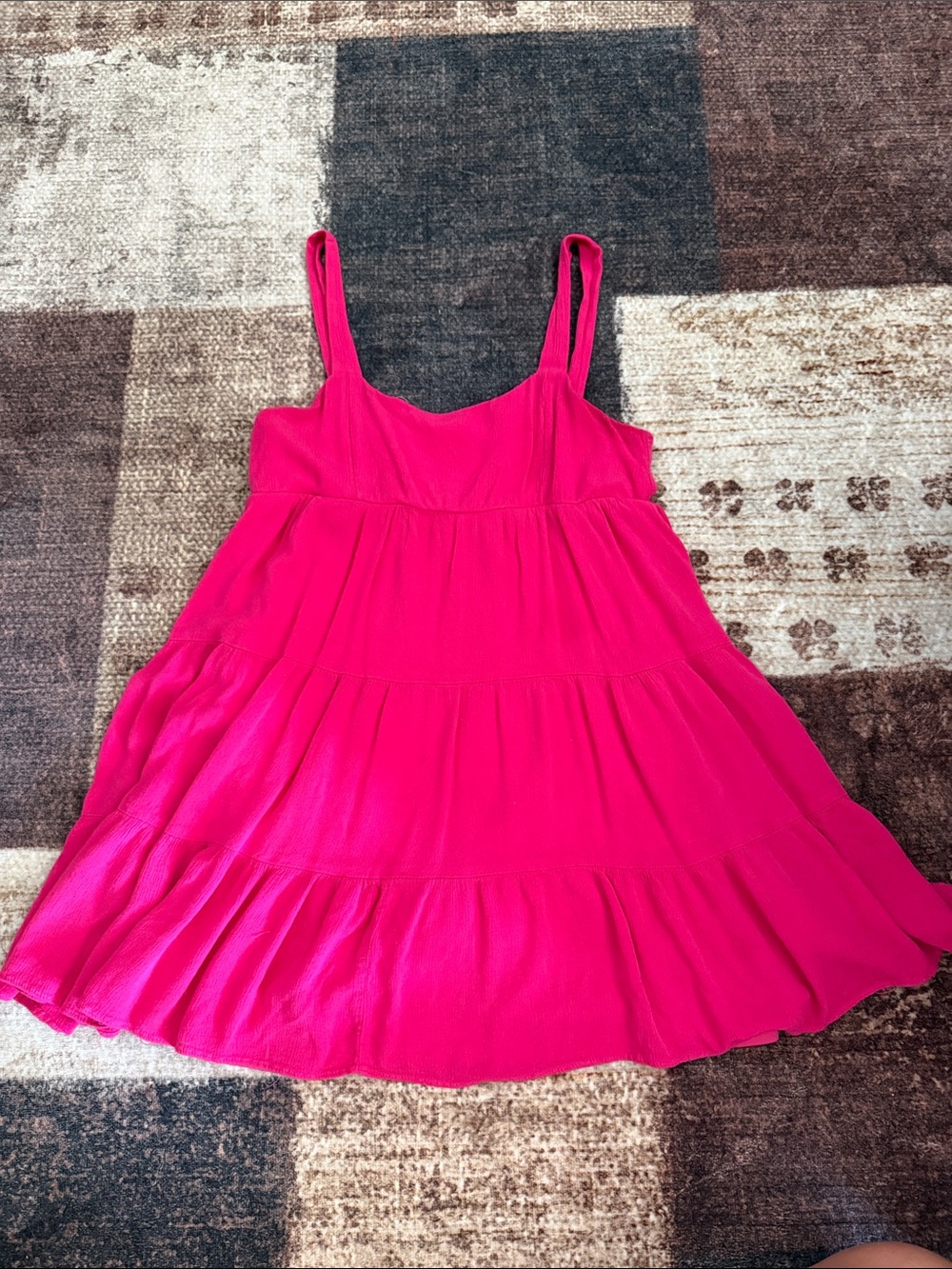 Moa Moa Hot Pink Tiered Sundress